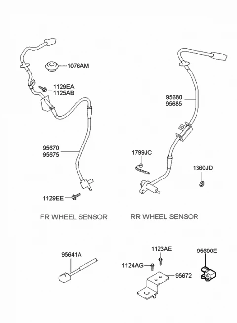 9563026000 HYUNDAI/KIA/MOBIS Датчик abs 9563026000 (фото 2)