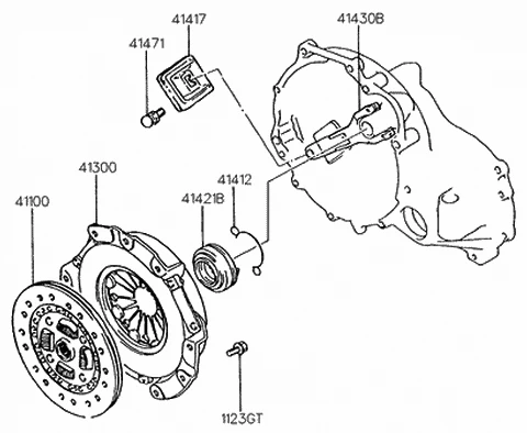 4130037300 HYUNDAI/KIA/MOBIS Корзина сцепления hyundai sonata 2.0 dohc 95-98 (фото 1)