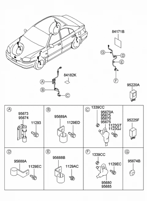 9567125300 HYUNDAI/KIA/MOBIS Датчик abs 9567125300 (фото 2)