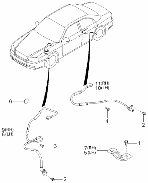 956703C100 HYUNDAI/KIA/MOBIS Датчик abs 956703c100 (фото 2)