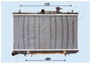 RDA283098 ASHIKA Радиатор охлаждения двигателя (фото 1)