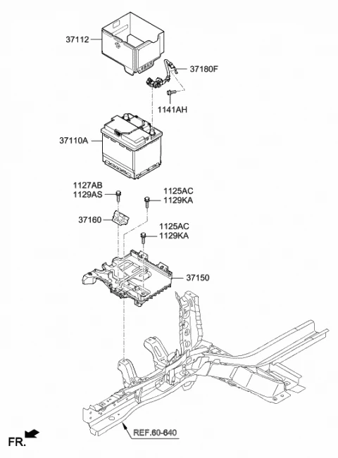 37110F9620 HYUNDAI/KIA/MOBIS Аккумулятор 37110f9620 (фото 3)