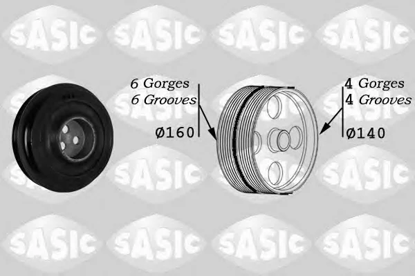 2150024 SASIC Шкив коленвала (фото 1)