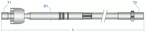 FD-AX-2258 MOOG Осевой шарнир, рулевая тяга (фото 1)