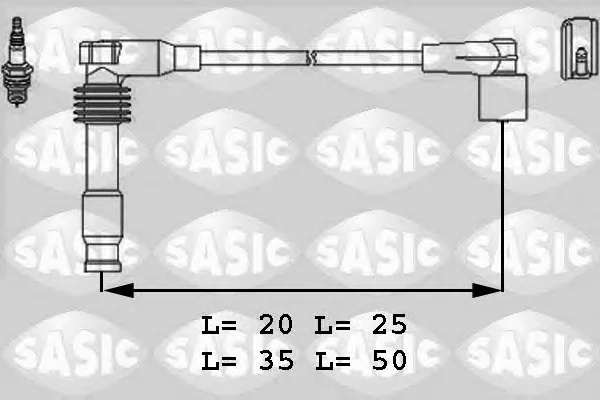 9286022 SASIC Высоковольтные провода (комплект проводов зажигания) (фото 1)