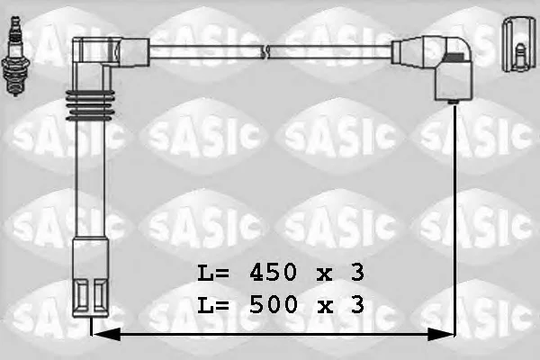 9286025 SASIC Высоковольтные провода (комплект проводов зажигания) (фото 1)
