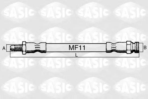 SBH0159 SASIC Тормозной шланг (фото 1)