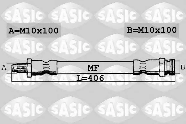 SBH4077 SASIC Тормозной шланг (фото 1)