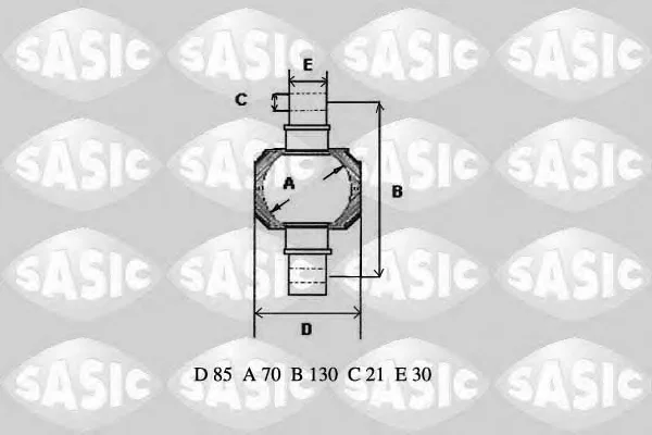 T771005 SASIC Ремкомплект рычага подвески (фото 1)