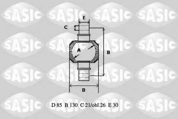 T772015 SASIC Ремкомплект рычага подвески (фото 1)