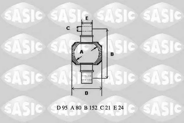 T773002 SASIC Ремкомплект рычага подвески (фото 1)