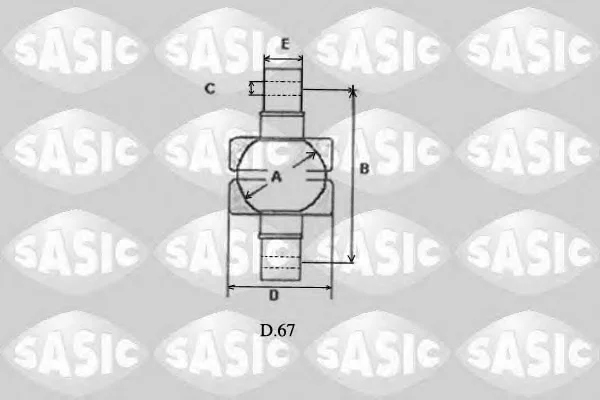 T777006 SASIC Ремкомплект рычага подвески (фото 1)