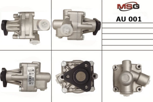 AU 001 MSG Насос гур новый audi 100 1990-1994,audi 80 1990-1994,audi 80 1991-1996,audi 80 1994-1996,audi 90 (фото 1)