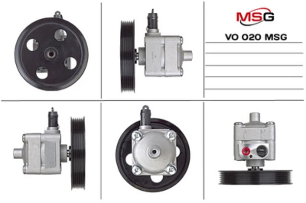 VO 020 MSG Насос гур новый volvo s60 00-10,s80 i 99-06,v70 ii 00-07,xc70 cross country 02-07 (фото 1)