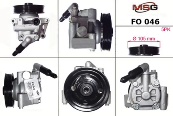 FO 046 MSG Насос гур ford focus s-max 2006-,ford galaxy 2006-,ford mondeo iv 2007-, volvo xc 70 2007-, volvo v (фото 1)