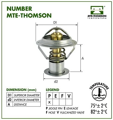 VT239.88 MTE-THOMSON Термостат, охлаждающая жидкость (фото 3)