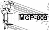 MCP-009 FEBEST Вилка, катушка зажигания (фото 1)