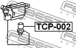 TCP-002 FEBEST Вилка, катушка зажигания (фото 2)