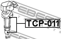 TCP-011 FEBEST Вилка, катушка зажигания (фото 2)