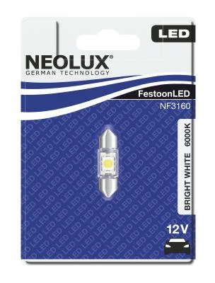 NF3160 NEOLUX® Автолампа светодиодная sv8.5-8 6000k к (фото 1)