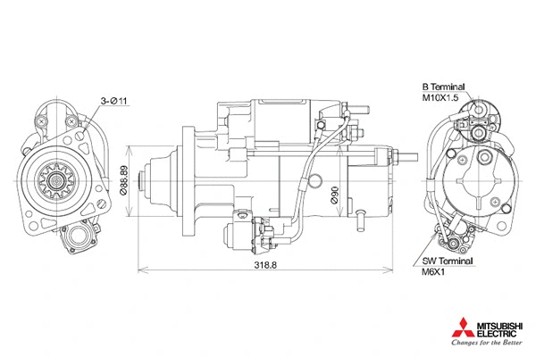 721623/M KUTNAK AUTOMOTIVE Стартер (фото 1)