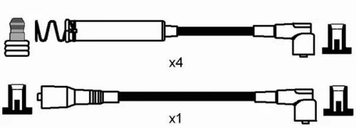 0793 NGK Комплект проводов зажигания (фото 3)