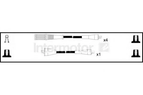 73552 STANDARD Высоковольтные провода (комплект проводов зажигания) (фото 1)