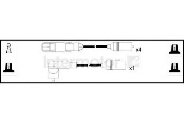 73704 STANDARD Высоковольтные провода (комплект проводов зажигания) (фото 1)