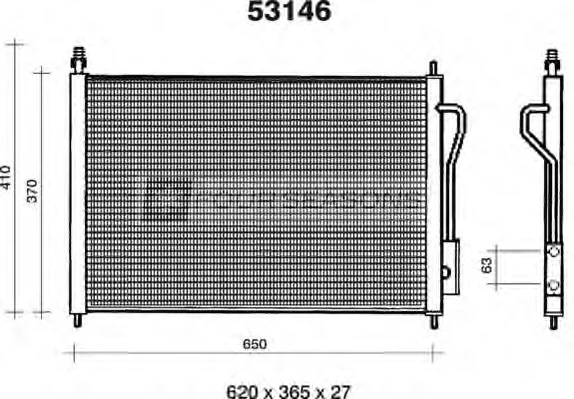 F4-53146 STANDARD Радиатор кондиционера (фото 1)