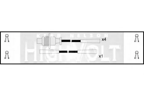 OEF283 STANDARD Высоковольтные провода (комплект проводов зажигания) (фото 1)