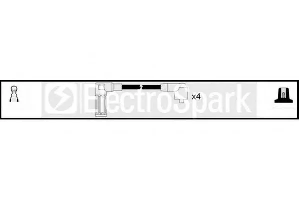 OEK032 STANDARD Высоковольтные провода (комплект проводов зажигания) (фото 1)