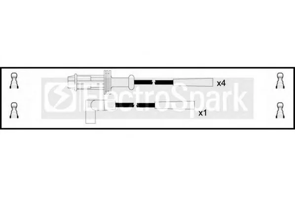 OEK048 STANDARD Высоковольтные провода (комплект проводов зажигания) (фото 1)
