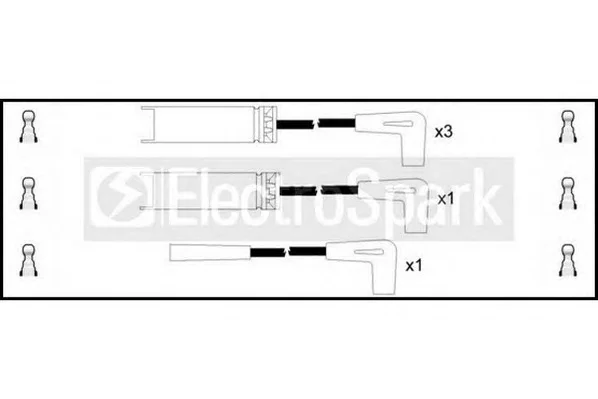 OEK057 STANDARD Высоковольтные провода (комплект проводов зажигания) (фото 1)