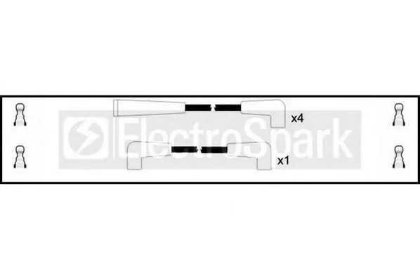 OEK094 STANDARD Высоковольтные провода (комплект проводов зажигания) (фото 1)