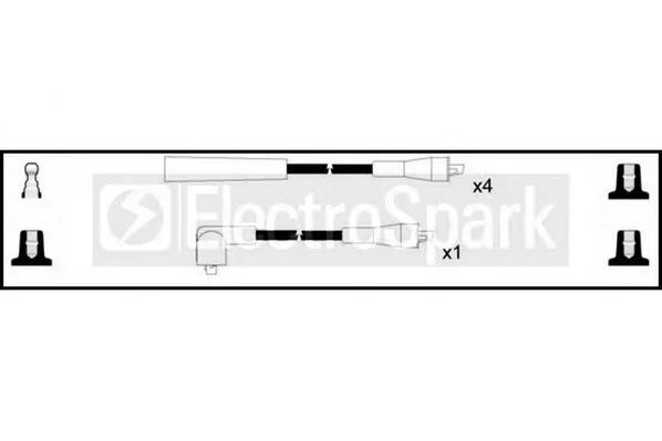 OEK102 STANDARD Высоковольтные провода (комплект проводов зажигания) (фото 1)