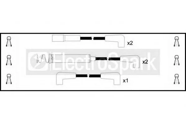 OEK1027 STANDARD Высоковольтные провода (комплект проводов зажигания) (фото 1)