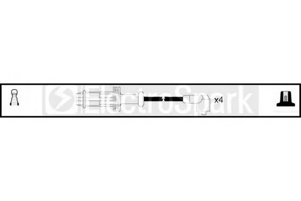 OEK140 STANDARD Высоковольтные провода (комплект проводов зажигания) (фото 1)