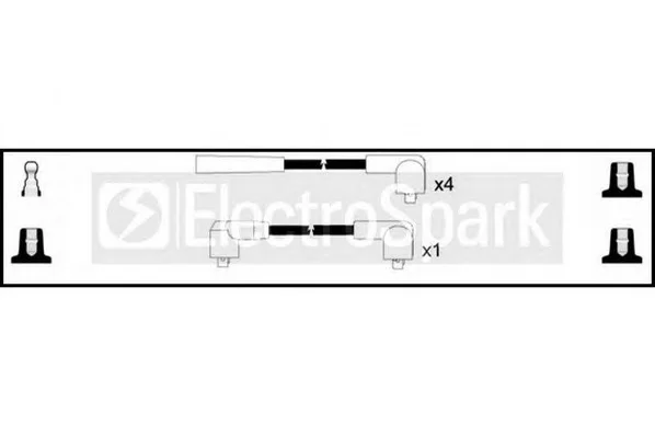 OEK144 STANDARD Высоковольтные провода (комплект проводов зажигания) (фото 1)