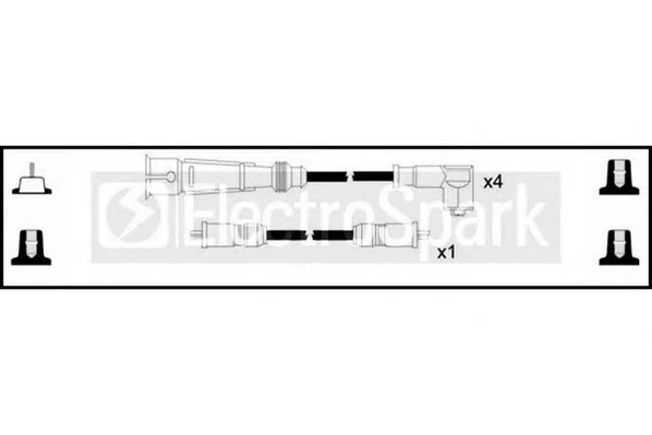 OEK151 STANDARD Высоковольтные провода (комплект проводов зажигания) (фото 1)