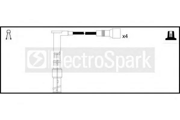 OEK157 STANDARD Высоковольтные провода (комплект проводов зажигания) (фото 1)