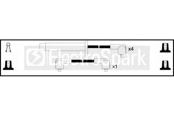 OEK174 STANDARD Высоковольтные провода (комплект проводов зажигания) (фото 1)