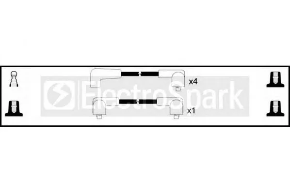 OEK214 STANDARD Высоковольтные провода (комплект проводов зажигания) (фото 1)