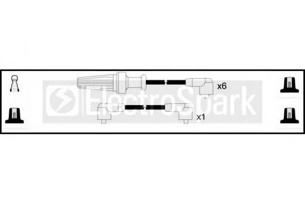 OEK252 STANDARD Высоковольтные провода (комплект проводов зажигания) (фото 1)