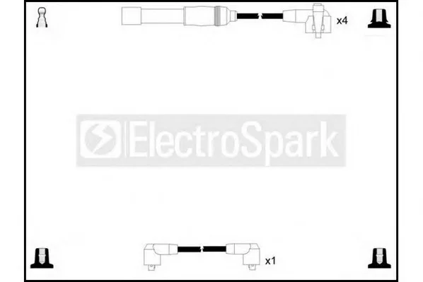 OEK277 STANDARD Высоковольтные провода (комплект проводов зажигания) (фото 1)