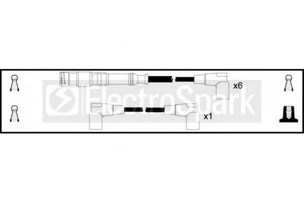 OEK382 STANDARD Высоковольтные провода (комплект проводов зажигания) (фото 1)