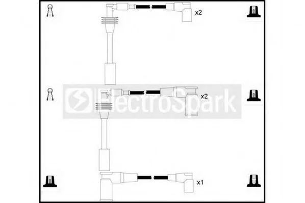 OEK432 STANDARD Высоковольтные провода (комплект проводов зажигания) (фото 1)