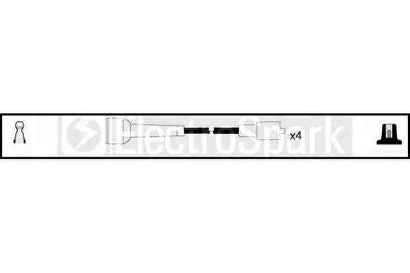 OEK439 STANDARD Высоковольтные провода (комплект проводов зажигания) (фото 1)