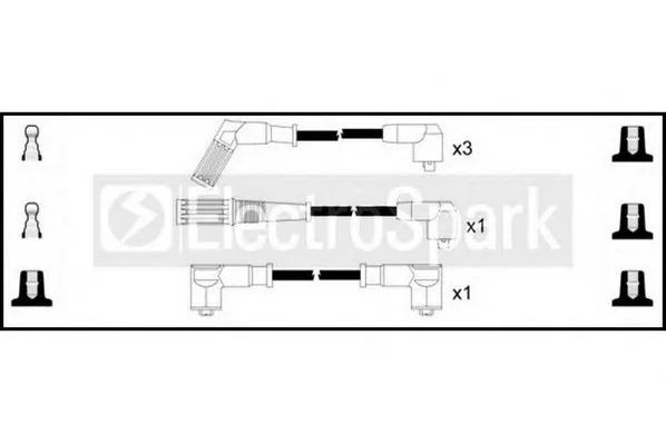 OEK477 STANDARD Высоковольтные провода (комплект проводов зажигания) (фото 1)