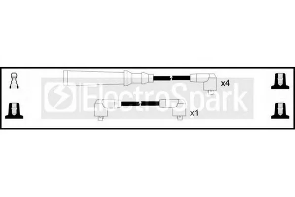 OEK572 STANDARD Высоковольтные провода (комплект проводов зажигания) (фото 1)