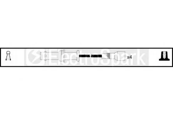 OEK635 STANDARD Высоковольтные провода (комплект проводов зажигания) (фото 1)